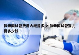 做泰国试管费用大概是多少-做泰国试管婴儿要多少钱