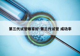 第三代试管哪家好-第三代试管 成功率