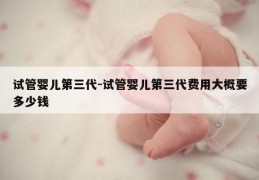 试管婴儿第三代-试管婴儿第三代费用大概要多少钱