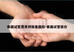 泰国试管费用到恒嘉国际-泰国试管报价