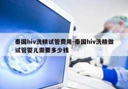 泰国hiv洗精试管费用-泰国hiv洗精做试管婴儿需要多少钱