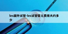 les国外试管-les试管婴儿费用大约多少