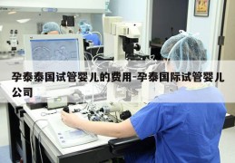 孕泰泰国试管婴儿的费用-孕泰国际试管婴儿公司