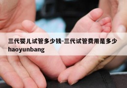 三代婴儿试管多少钱-三代试管费用是多少 haoyunbang