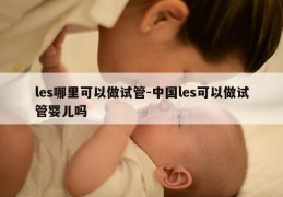 les哪里可以做试管-中国les可以做试管婴儿吗