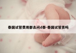 泰国试管费用都去问d泰-泰国试管贵吗