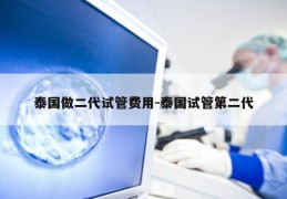 泰国做二代试管费用-泰国试管第二代