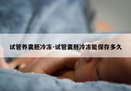 试管养囊胚冷冻-试管囊胚冷冻能保存多久