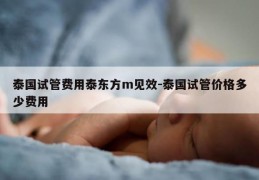 泰国试管费用泰东方m见效-泰国试管价格多少费用