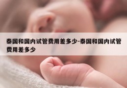 泰国和国内试管费用差多少-泰国和国内试管费用差多少