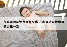 在泰国做试管费用多少钱-在泰国做试管费用多少钱一次