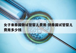 女子来泰国做试管婴儿费用-到泰国试管婴儿费用多少钱
