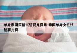单身泰国买精试管婴儿费用-泰国单身女性试管婴儿费