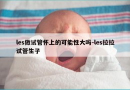les做试管怀上的可能性大吗-les拉拉试管生子