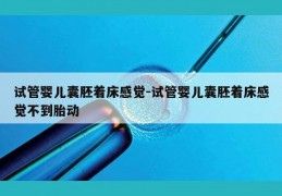 试管婴儿囊胚着床感觉-试管婴儿囊胚着床感觉不到胎动