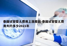 泰国试管婴儿费用上涨原因-泰国试管婴儿费用大约多少2021年