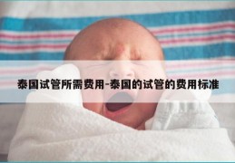 泰国试管所需费用-泰国的试管的费用标准
