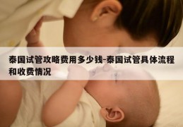 泰国试管攻略费用多少钱-泰国试管具体流程和收费情况