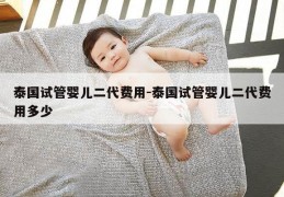 泰国试管婴儿二代费用-泰国试管婴儿二代费用多少