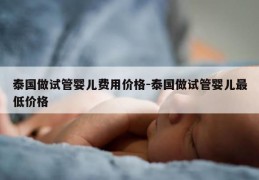 泰国做试管婴儿费用价格-泰国做试管婴儿最低价格