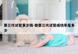 第三代试管多少钱-做第三代试管成功率是多少