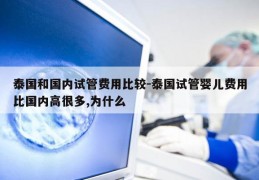 泰国和国内试管费用比较-泰国试管婴儿费用比国内高很多,为什么