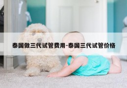 泰国做三代试管费用-泰国三代试管价格