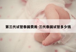 第三代试管泰国费用-三代泰国试管多少钱