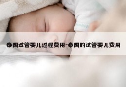 泰国试管婴儿过程费用-泰国的试管婴儿费用