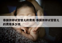 泰国GL试管婴儿的费用-泰国GL试管婴儿的费用多少钱