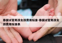 泰国试管NH女孩费用标准-泰国试管NH女孩费用标准表