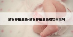 试管移植囊胚-试管移植囊胚成功率高吗