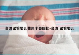 台湾试管婴儿费用个泰国比-台湾 试管婴儿