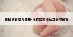 泰国试管婴儿费用-没有结婚证私立医院试管