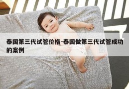 泰国第三代试管价格-泰国做第三代试管成功的案例