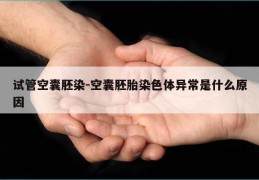 试管空囊胚染-空囊胚胎染色体异常是什么原因
