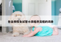 包含同性女试管小孩程序流程的词条