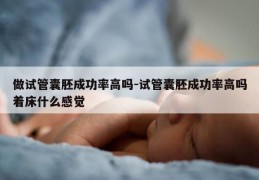 做试管囊胚成功率高吗-试管囊胚成功率高吗着床什么感觉