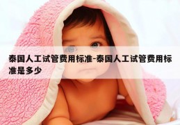 泰国人工试管费用标准-泰国人工试管费用标准是多少