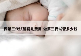 做第三代试管婴儿费用-做第三代试管多少钱
