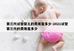 第三代试管婴儿的费用是多少-2021试管第三代的费用是多少