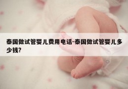 泰国做试管婴儿费用电话-泰国做试管婴儿多少钱?
