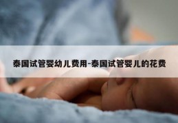 泰国试管婴幼儿费用-泰国试管婴儿的花费