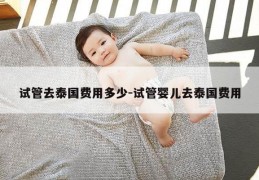 试管去泰国费用多少-试管婴儿去泰国费用