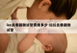 les去泰国做试管费用多少-拉拉去泰国做试管