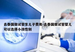 去泰国做试管生EZ费用-去泰国做试管婴儿可以选择小孩XB