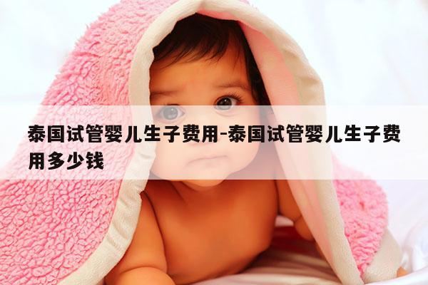 泰国试管婴儿生子费用-泰国试管婴儿生子费用多少钱