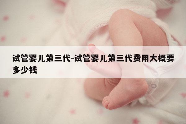 试管婴儿第三代-试管婴儿第三代费用大概要多少钱