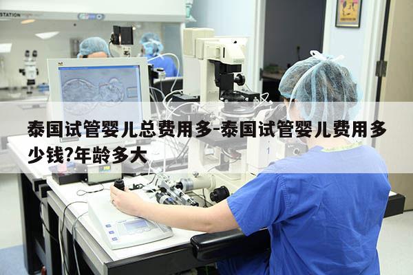 泰国试管婴儿总费用多-泰国试管婴儿费用多少钱?年龄多大