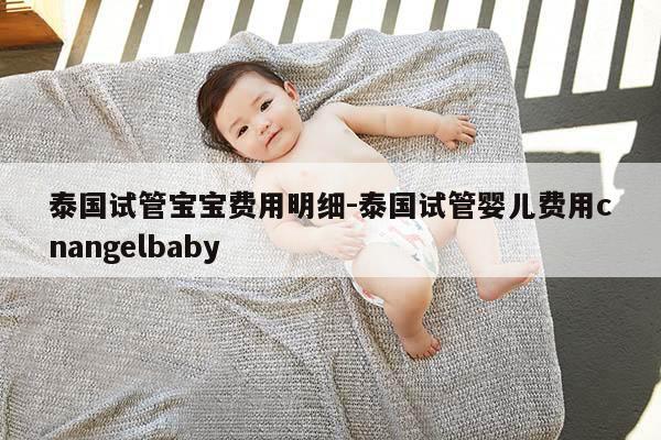 泰国试管宝宝费用明细-泰国试管婴儿费用cnangelbaby